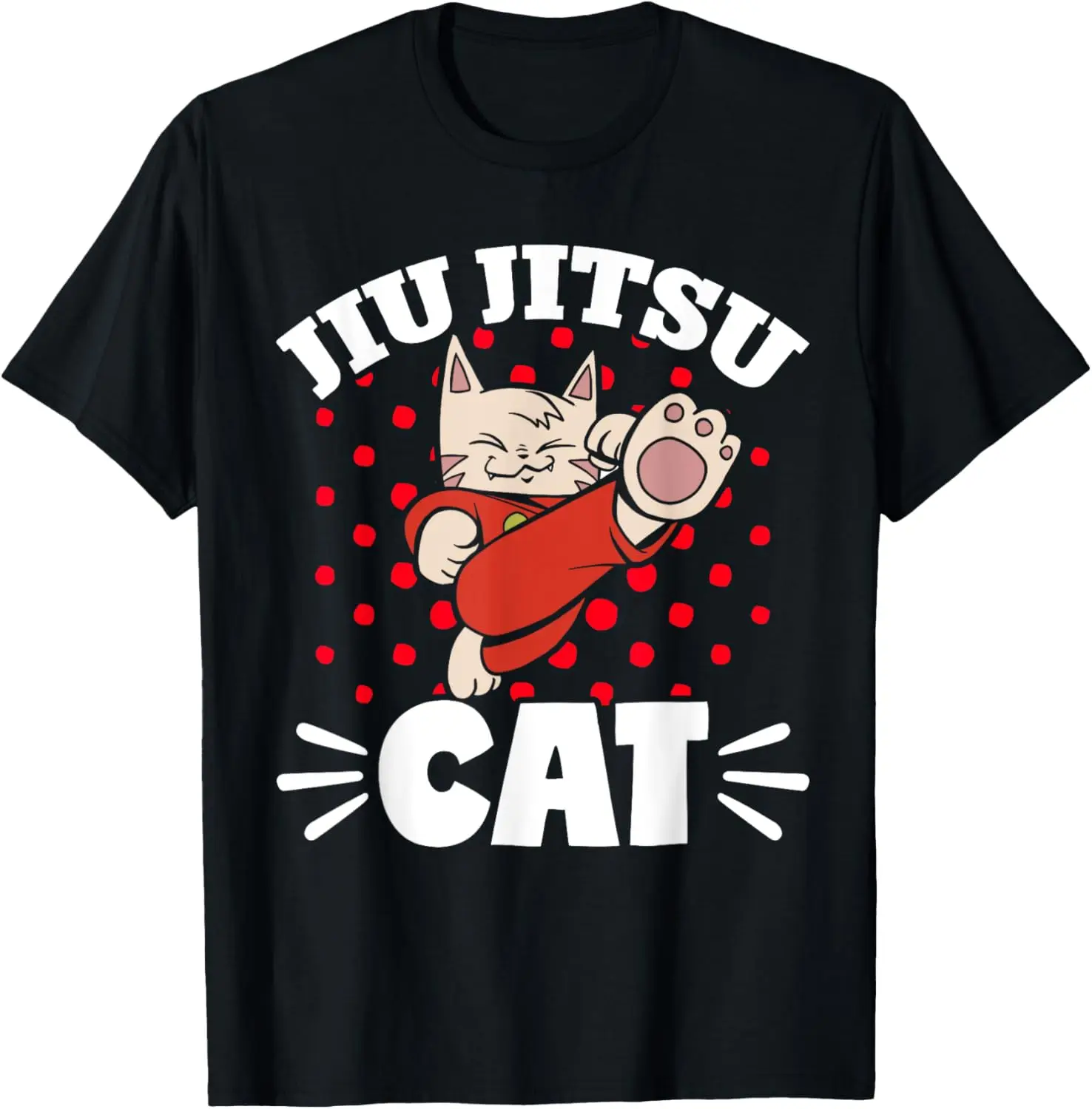 Brazilian Jiu Jitsu MMA Bjj Hugger Jiu Jitsu Cat T-Shirt