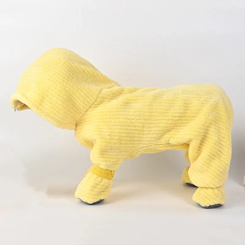 

Winter Dog Clothes Bathrobe Quick Absorbent and Quick Drying Bath Towel for Dog Costume Poodle Bichon Welsh Corgi Pet Apparel