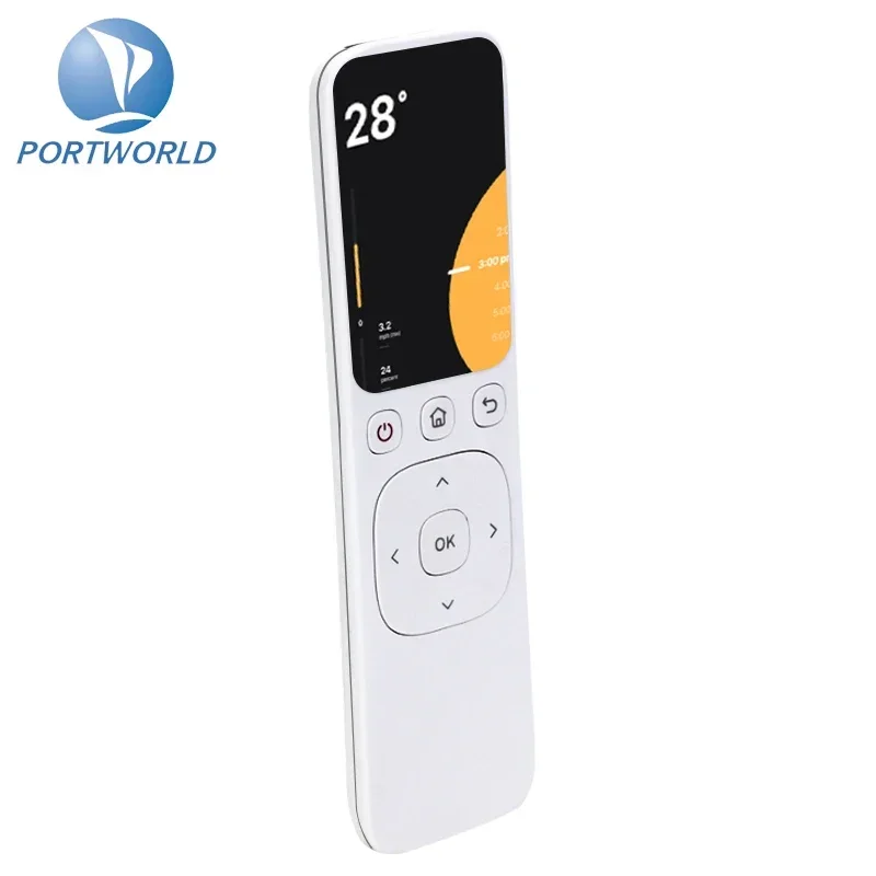 2025 Smart Handheld Touch Screen And Key Control Wifi Smart Screen Tuya IR Mobile Touch Remote Controller With Charging Base