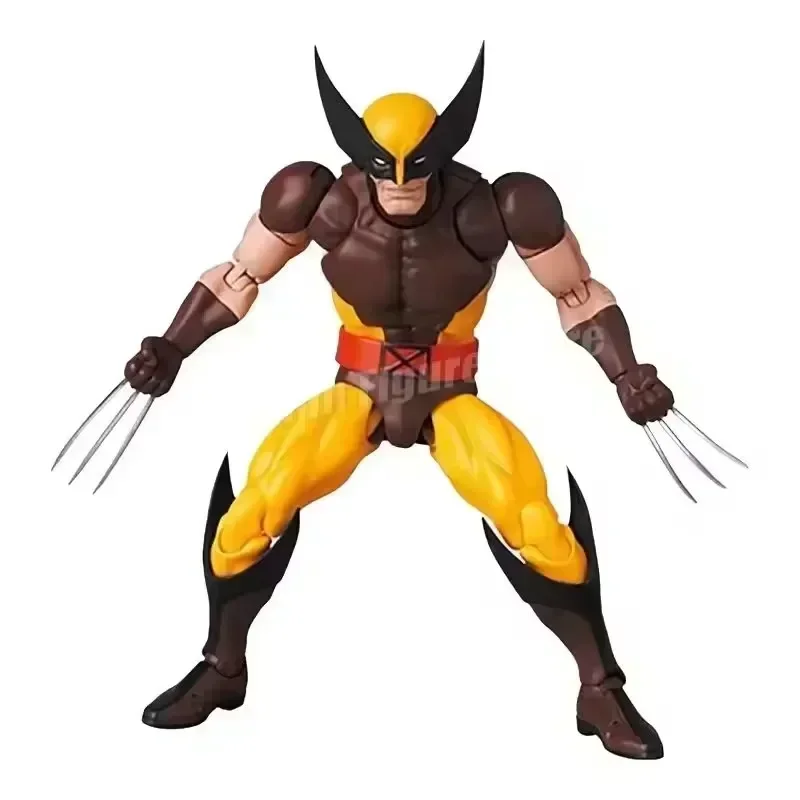 Em estoque ct brinquedos mafex 096 wolverine figura marrom quadrinhos x-men figura de ação mafex 138 shf anime estatueta ko modelo brinquedo crianças presentes