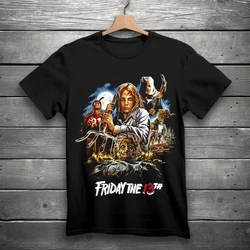 Friday The 13th Movie Horror T-Shirt Black