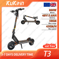 Kukirin T3 2025 New Model: 800W Motor, 45km/h Top Speed, 58km Range, 48V 15.6Ah Battery, 10\
