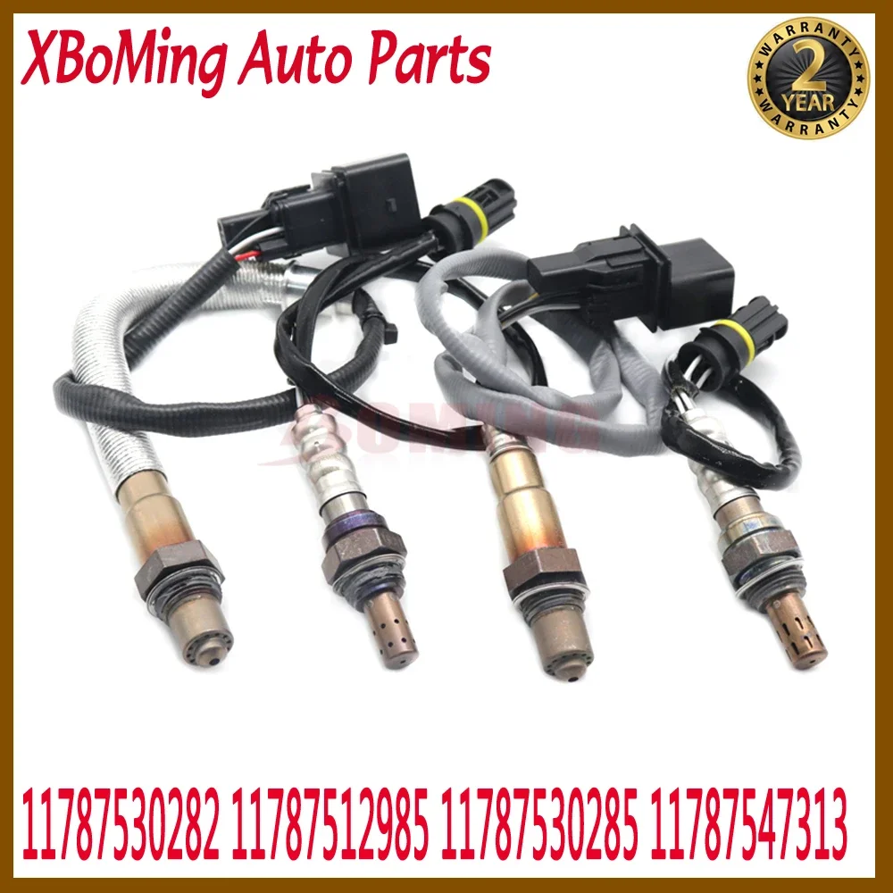 4Pcs Car Upstream&Downstream Oxygen Sensor For BMW E87 120i E90 320i 320si E91 11787530282 11787512985 11787530285 11787547313