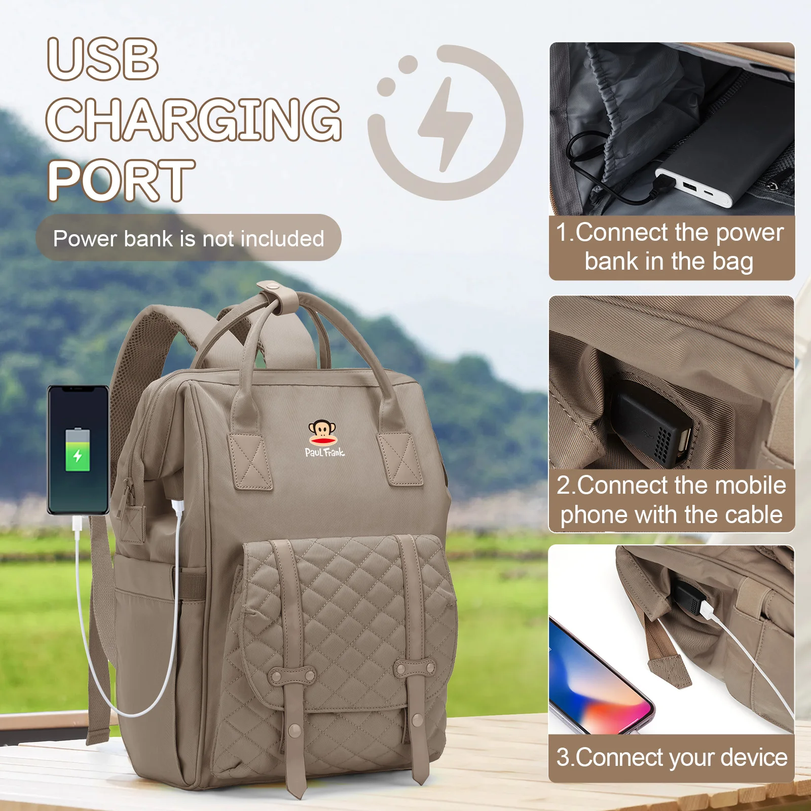 حقيبة حفاضات الأطفال للأولاد والبنات، حقيبة ظهر للأم ذات سعة كبيرة، حقيبة سفر أساسية لحديثي الولادة للأم، حقيبة ظهر عازلة للزجاجات