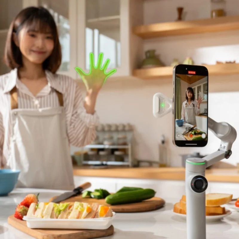 

For Insta360 Flow 2 Pro AI Tracking Module Accessory with Fill Light Gesture Control Smart Sensor for Vlog Live Streaming