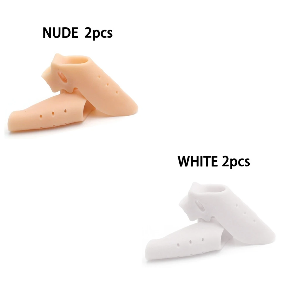 2PCS Silicone Gel Thumb Corrector Bunion Foot Toe Hallux Valgus Protector Separator Finger Straightener Adjuster Foot Care Tool