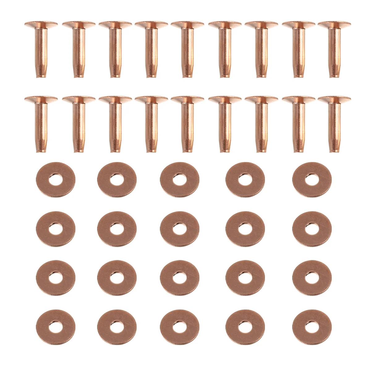 

20 Sets Fastener Luggage Rivets Office The Tote Bag Stirrup Alloy Bags DIY