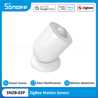 SONOFF SNZB-03P Zigbee Motion Sensor Environment Light Detection Home Security Alert Notification Smart Scene via eWeLink Google