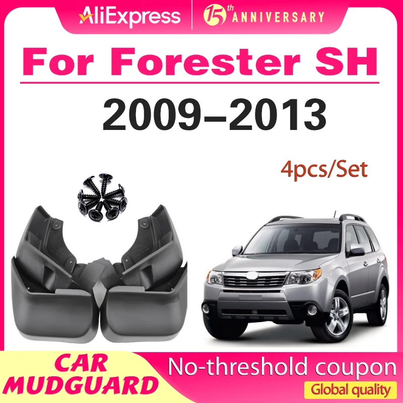 

4x for Subaru Forester SH 2009 2010 2011 2012 2013 MudFlap Mudguards Splash Guards Fender Flare Front Rear Wheel Car Accessories