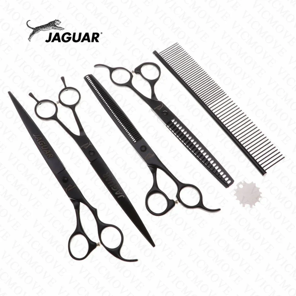 8 Inch Pet Grooming Scissors Set Straight Curved Dog Cat Cutting Thinning Shears Kit Tesoura Para Hair Thinning Shears