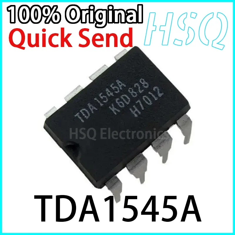 10PCS TDA1545A TDA1545 Stereo Continuous Calibration DAC Chip DIP-8 Direct Insertion