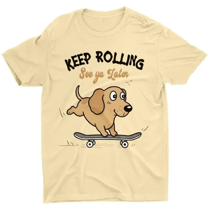 Dachshund Sausage Dog Skateboarding T Shirt Skateboard Funny Animal