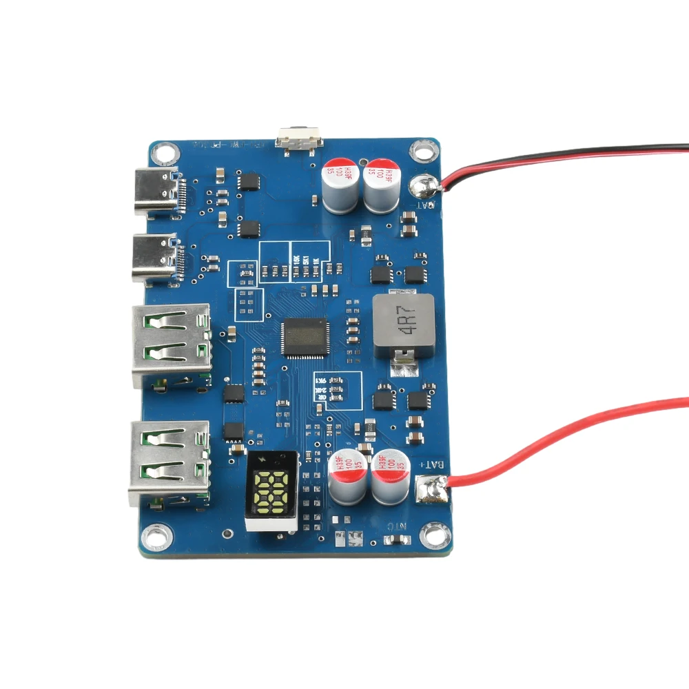 

PD C2.0/QC3.0 DIY 2-6S Lithium Battery Protection Board 100W Fast Charging Mobile Power Module Supports MPPT Automatic Voltage