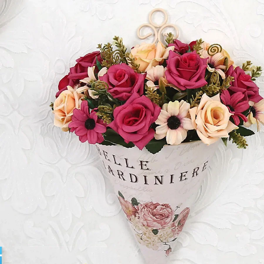 아름다운 장미 인공 꽃 실크 로얄 귀족 장식, 가짜 꽃 부케, 웨딩 홈 장식, DIY 공예, 가짜 꽃