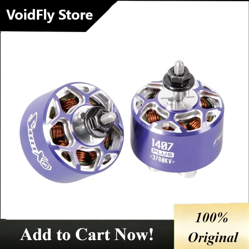 VoidFly RCinPower Scooer X 1407PLUS M2 Drone Motor for Youth Soccer Drone Competition 14x7mm 12.5g 9Slots 12Poles M2 Steel Shaft