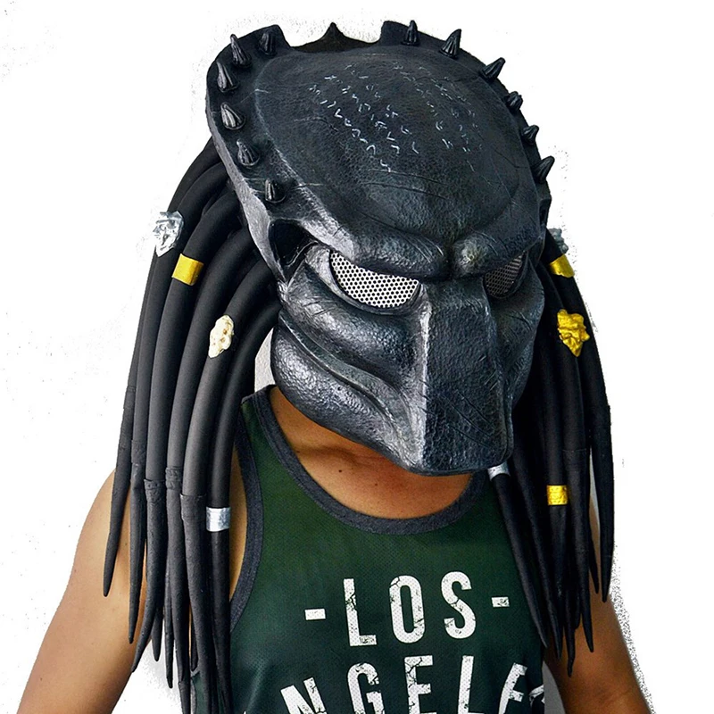 Scary Latex Predator Cosplay Mask Decoration Props Halloween Mask Carnival Party Headgear soldier Full Face Ghost Face Cos Masks