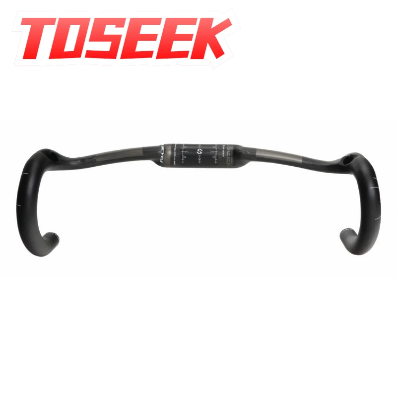 

TOSEEK Bicycle Cycling Road Handlebar Carbon Bike handle bar Handlebars 400/420/440*31.8mm parts gravel road bike accessories