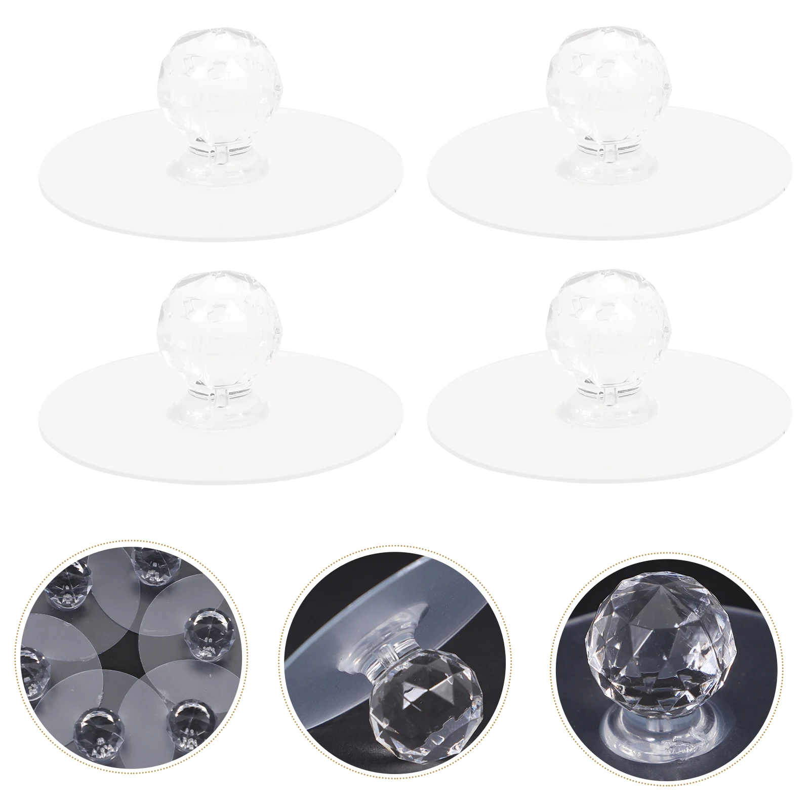 

10 Pcs Cabinet H les Crystal Door H les Knobs for Kitchen Crystal Knobs For Cabinets Wardrobe Doors Drawers Closet Hardware