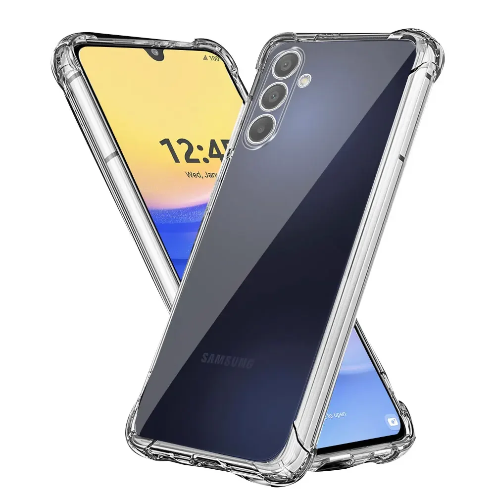 For Samsung Galaxy A16 5G SM-A166E Case Clear Shockproof Airbag TPU Phone Case For Samsung A16 5G Soft Silicone Protector Fundas