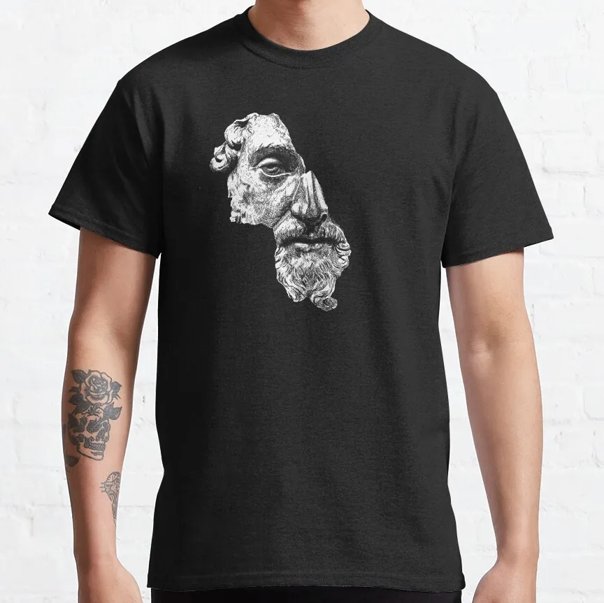 MARCUS AURELIUS ANTONINUS AUGUSTUS / White T-Shirt oversized t shirts for men men clothes summer tops