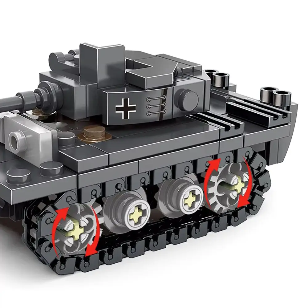 Jkc7652 tanque pesado tigre 159 peças kit de montagem de madeira campo militar diorama modelo de exibição histórica presente