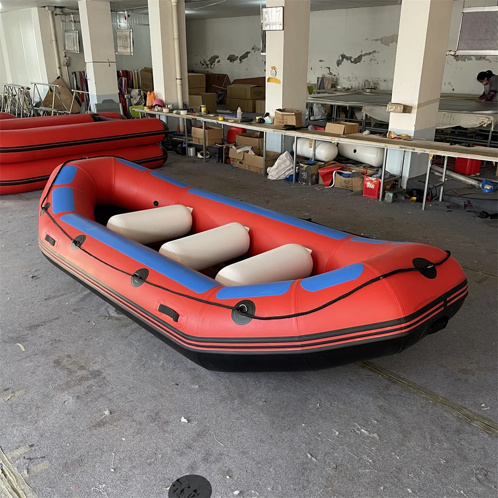 Heavy Duty Drop Stitch Self Bailing Floor River Boat White Water Rafting 8-Personen aufblasbares Floß-Driftboot