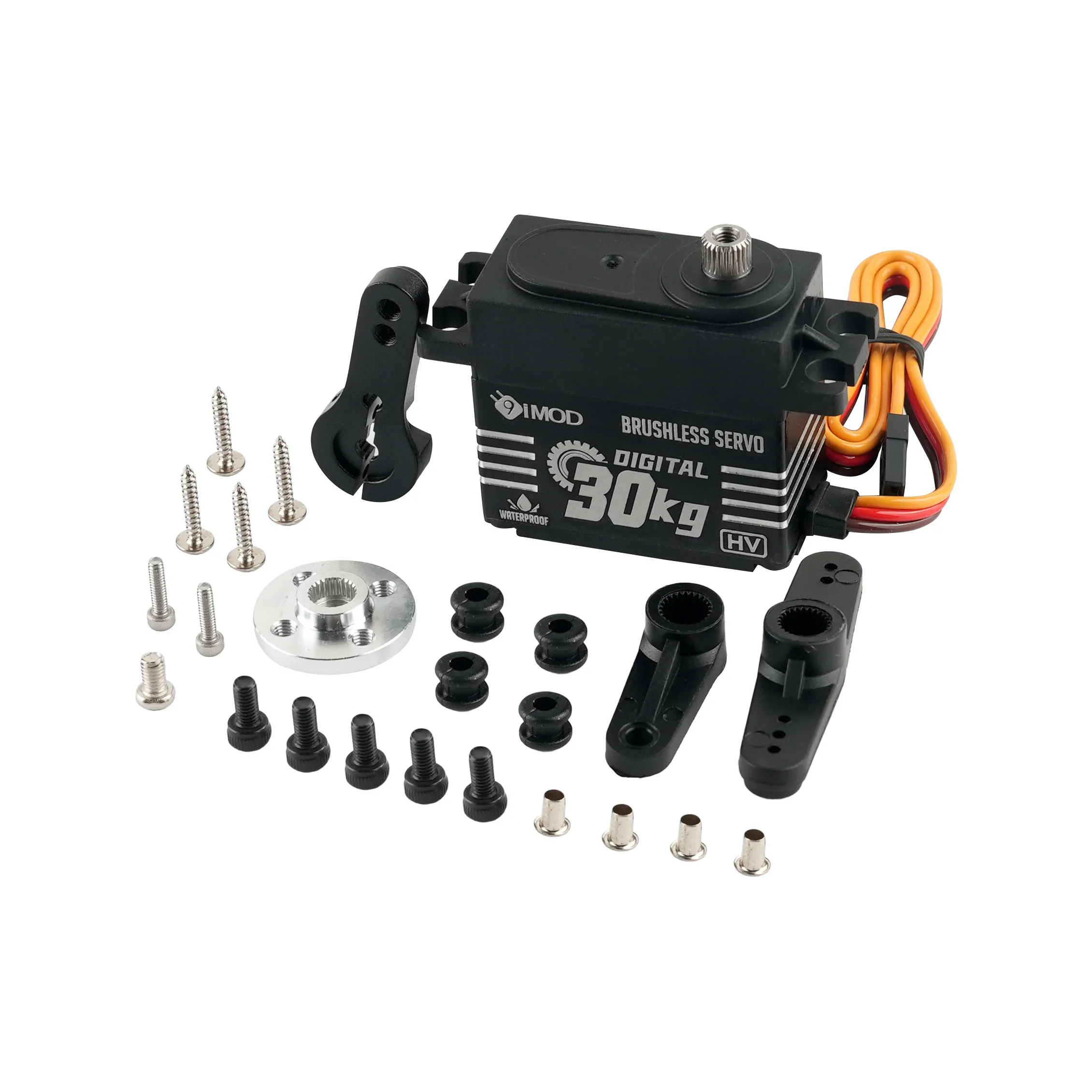 Silnik bezszczotkowy z serwomechanizmem cyfrowym 30KG BLS-HV30 Metal Gear High Torque 180 ° /270 °   Części serw do samochodów RC i robotów z regulacją kąta