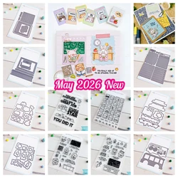 Teeny Notes MATH SCIENCE CLASS Cute Clipboard Metal Cutting Dies stamps for DIY Handmade Scrapbooking Greeting Card May 2026 New