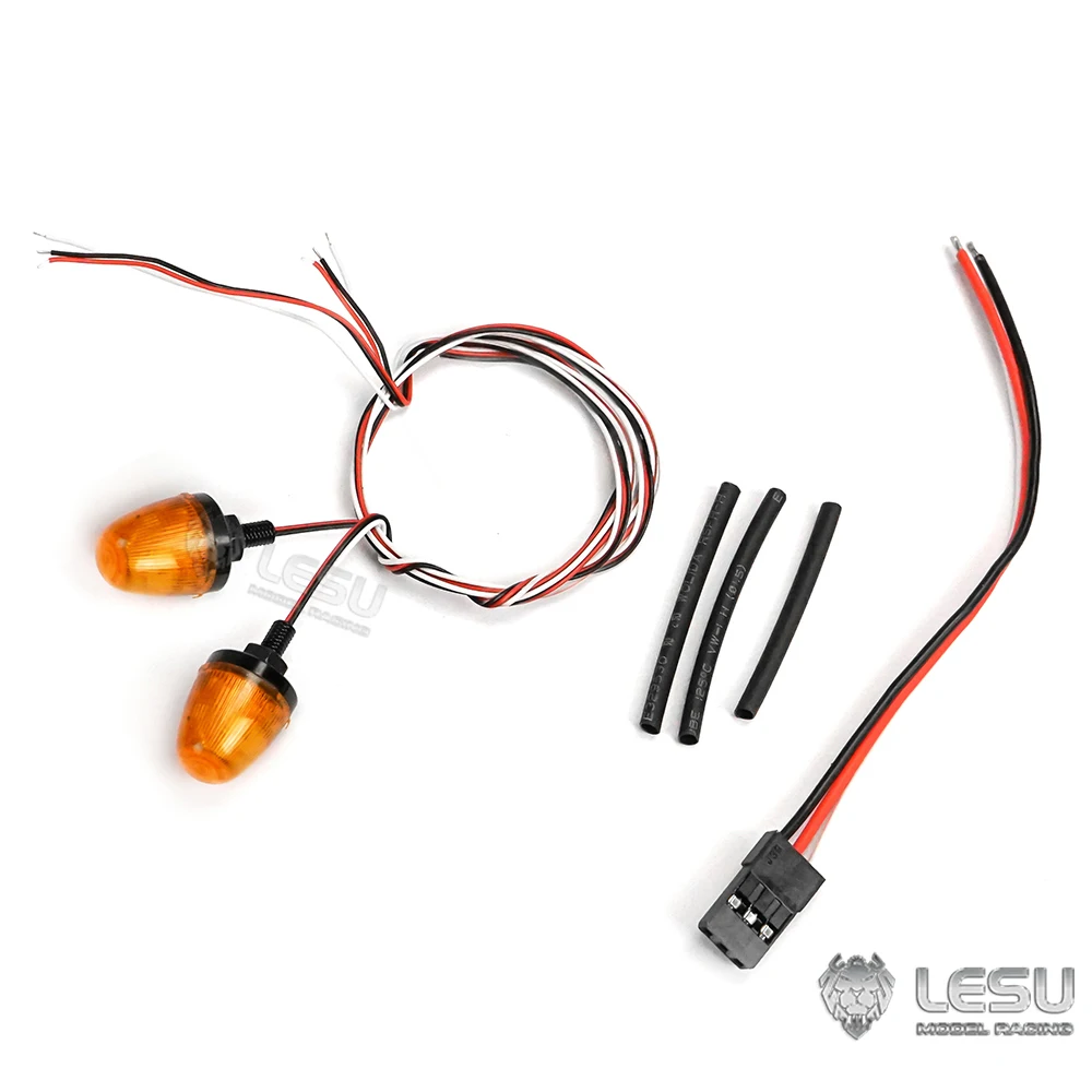 LESU-luz de advertencia giratoria para coche teledirigido, luz de advertencia giratoria para Tractor Tamiyaya RC 1/14, modelo de coche 1263B TH14149