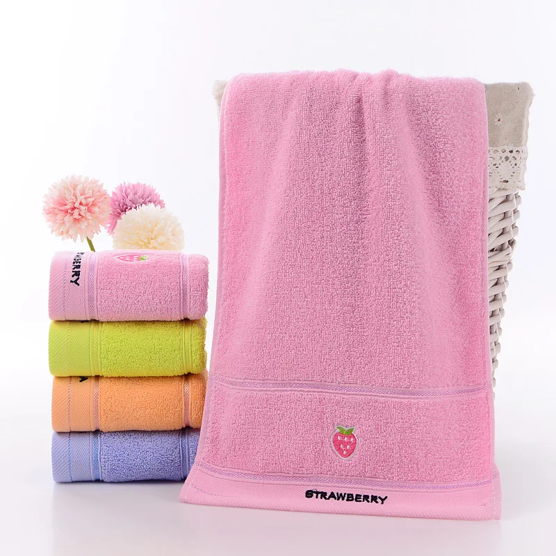 Soft Cotton Baby Bath Towel Cartoon Fruit Face Towel Newborn Infant Kids Soft Absorbent Washcloth Children Shower Towels 50x25cm