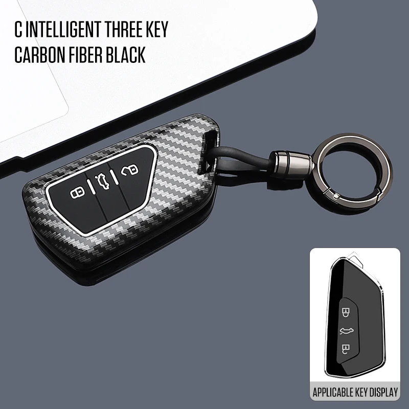 

ABS Car Key Cover For VW Golf 8 Protective Shell For Skoda Octavia A8 MK4 Mk8 2020 2021 Seat Leon Mk4 Cupra Formentor Car Key
