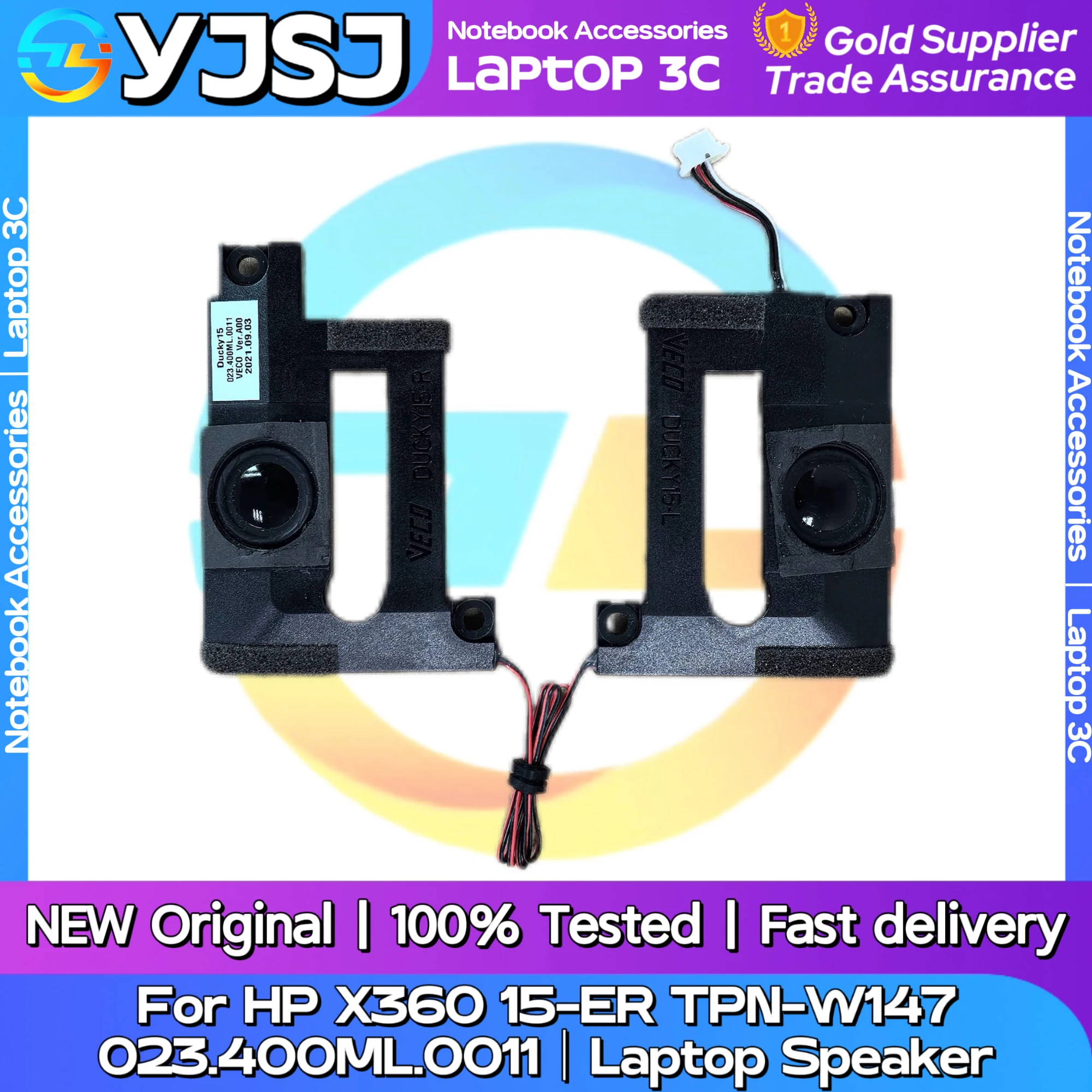 

Новый оригинальный аудиодинамик для ноутбука HP X360 15-ER TPN-W147, встроенный динамик, звуковой сигнал 023.400ML.0011