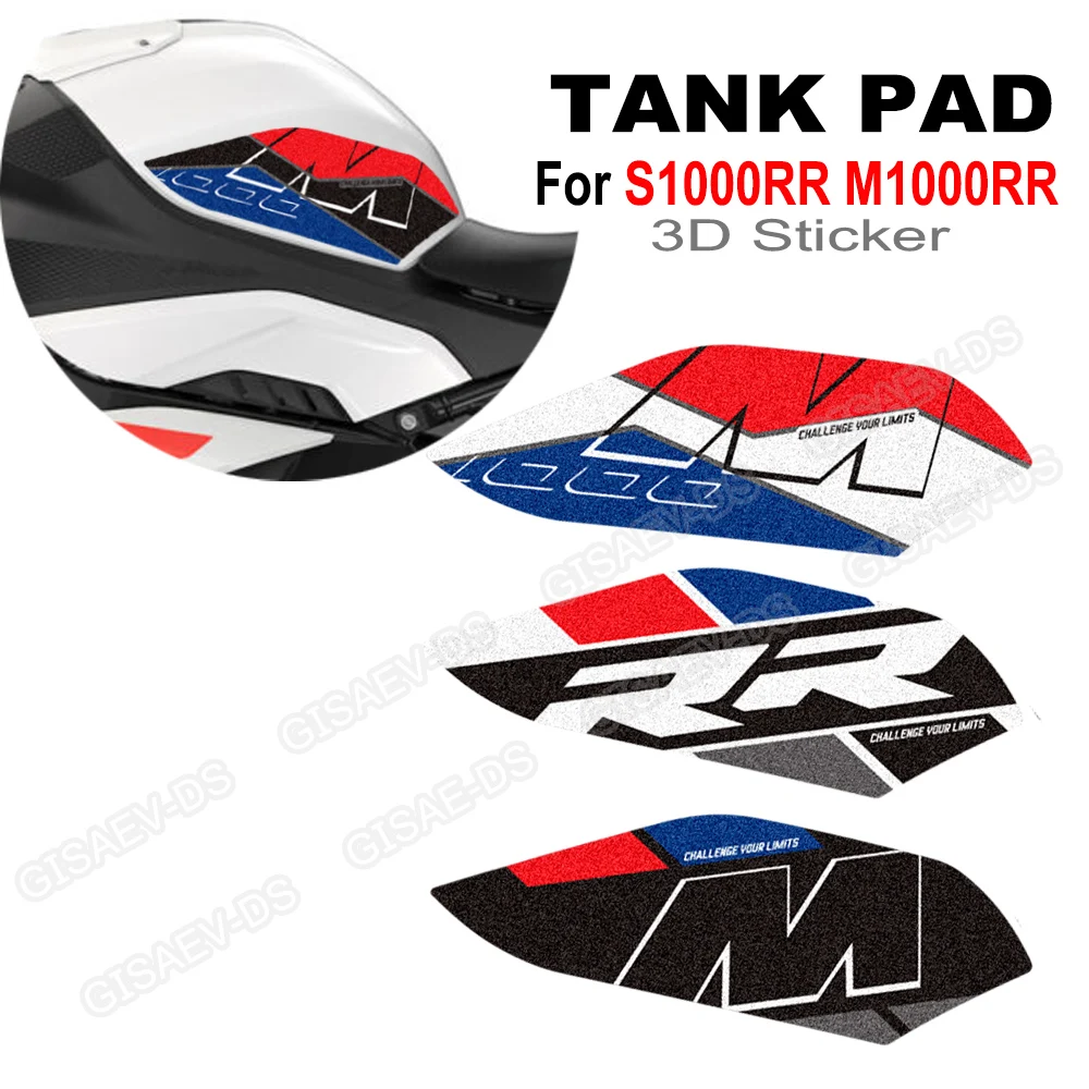 Für S1000RR S1000R S1000 R RR S 1000 M1000RR M1000R Seitliche Gasgriff-Knieauflagen Motorrad-Aufkleber Rutschfeste Kraftstofftank-Pads