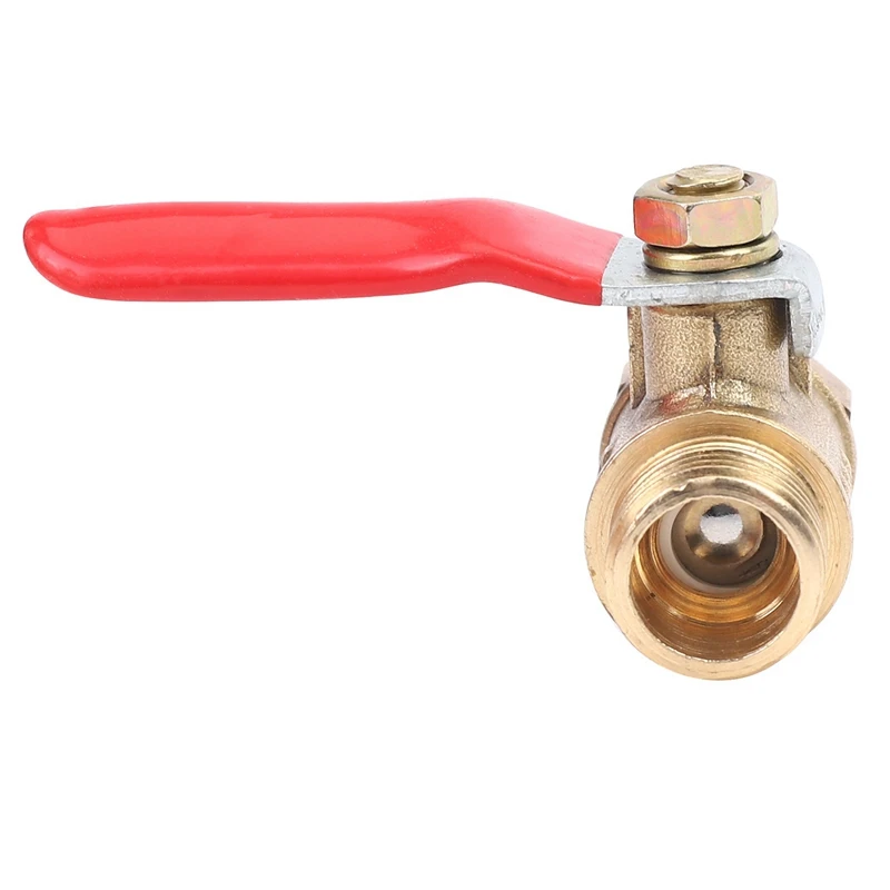 40PCS 1/4 Inch Heavy Duty Brass Ball Valve Shut Off Switch Male And Female NPT Thread Pipe Fitting