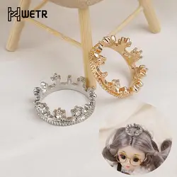 Mini Metal Crown Bridal Wedding Tiaras Brithday Cake Baking Decorative Head Jewelry Children's Small Hair Accessories