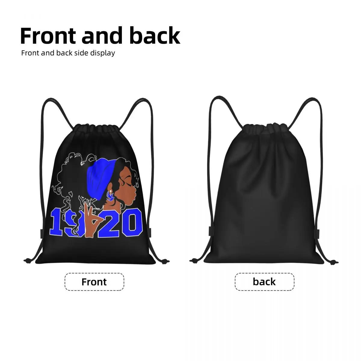 Zeta Phi Beta bolsa con cordón personalizada para compras, mochilas de Yoga para hombres y mujeres, deportes, gimnasio, Sackpack