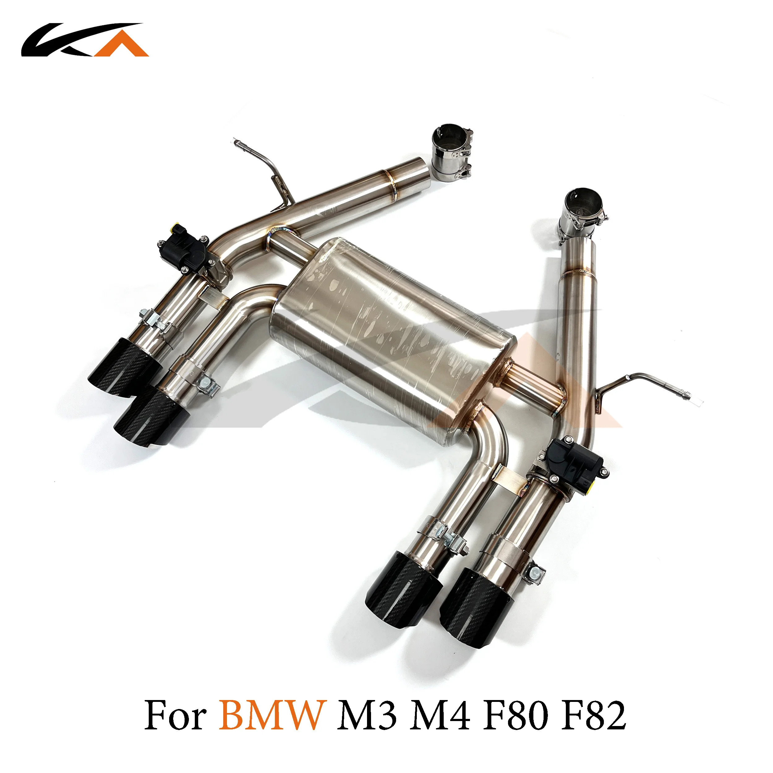 

KA Tuning exhaust system parts stainless muffler for BMW M3 M4 F80 F82 S55 back ends performance muffler valve