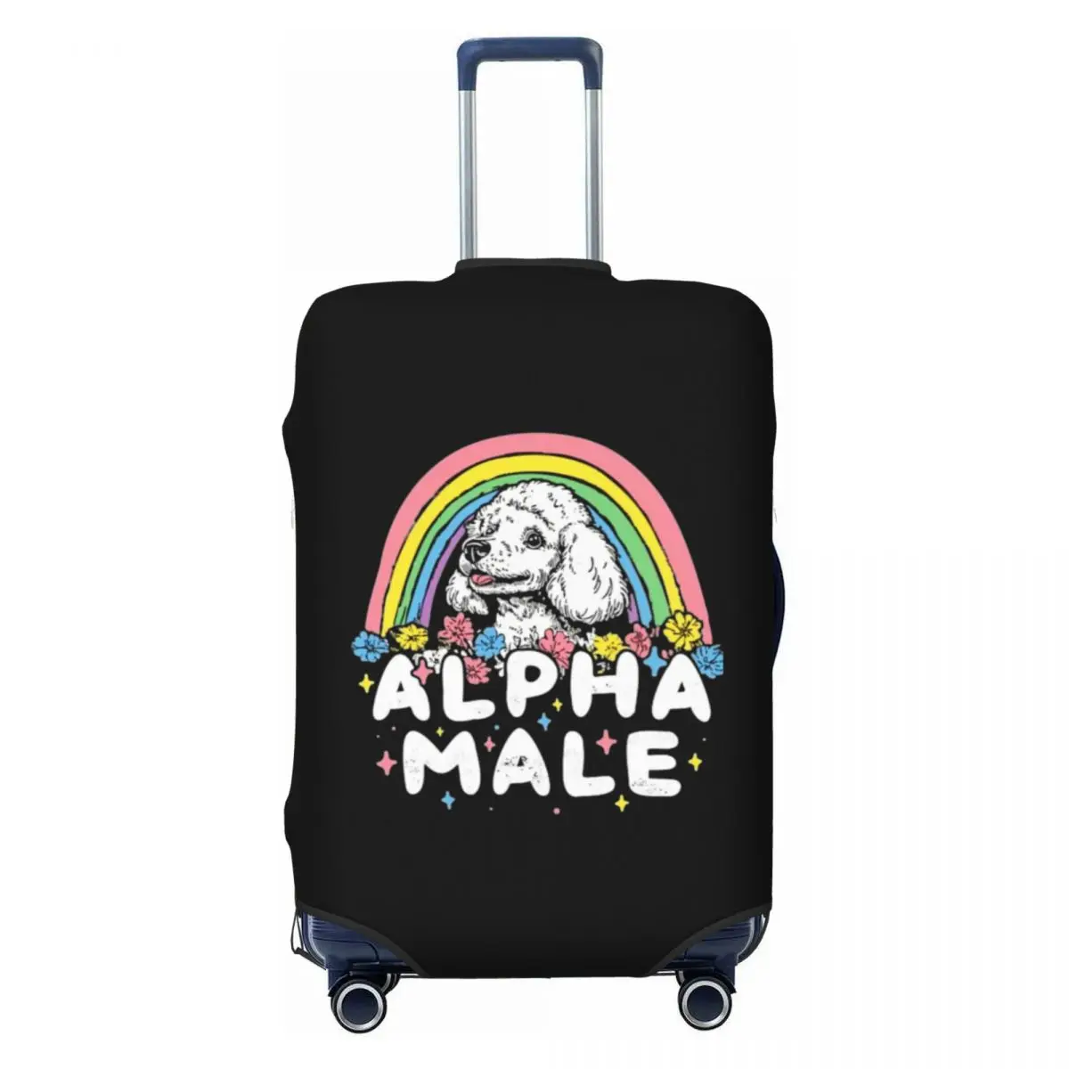 

Custom Fashion Vintage Alpha Male Luggage Cover Protector Washable Travel Suitcase Covers