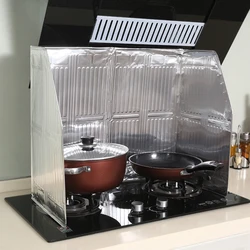 Kitchen Oil Splash Guard Gas Stove Cooker Oil Removal Scald Proof Board Protect