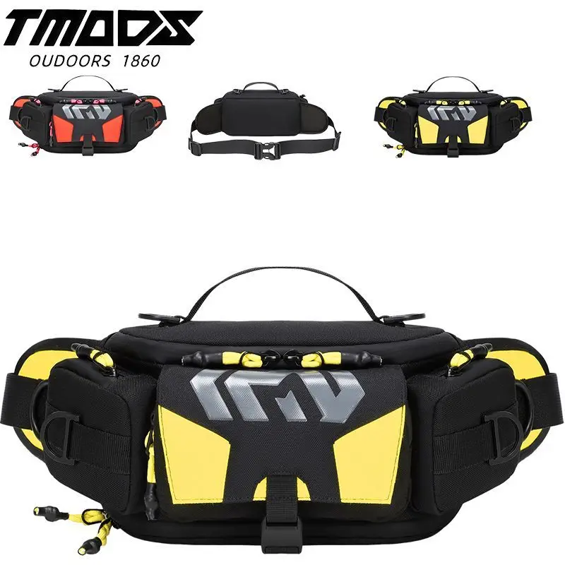 Motorcycle Waist Bag Multifunctional Waterproof Riding Fanny Pack Large Capacity Motorbike Hip Belt Bag Outdoor Cycling Storage
