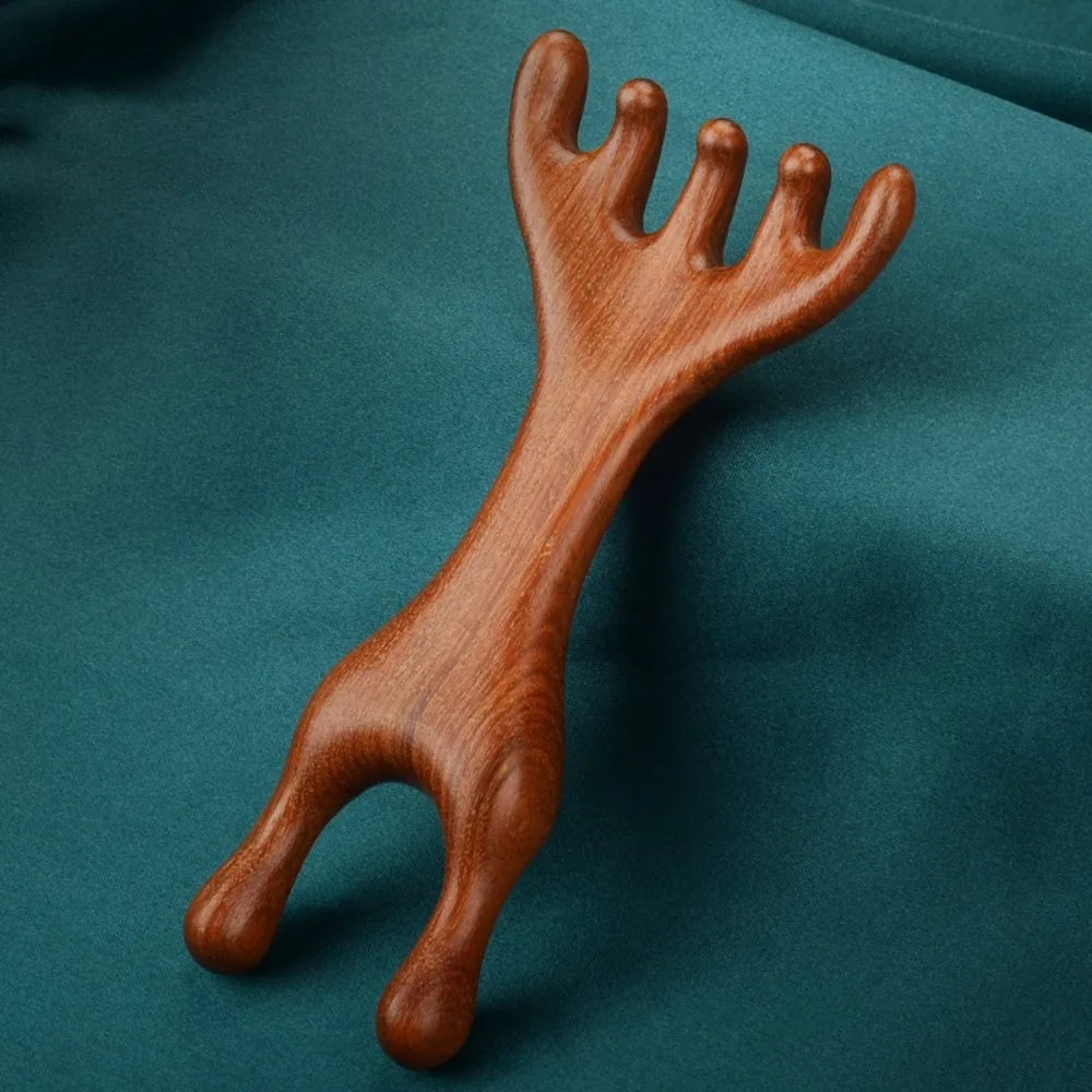 

1Pc/2Pcs Double Headed Body Meridian Massage Comb Sandalwood Wide Tooth Wood ResinTherapy Massage Comb Help Blood Circulation