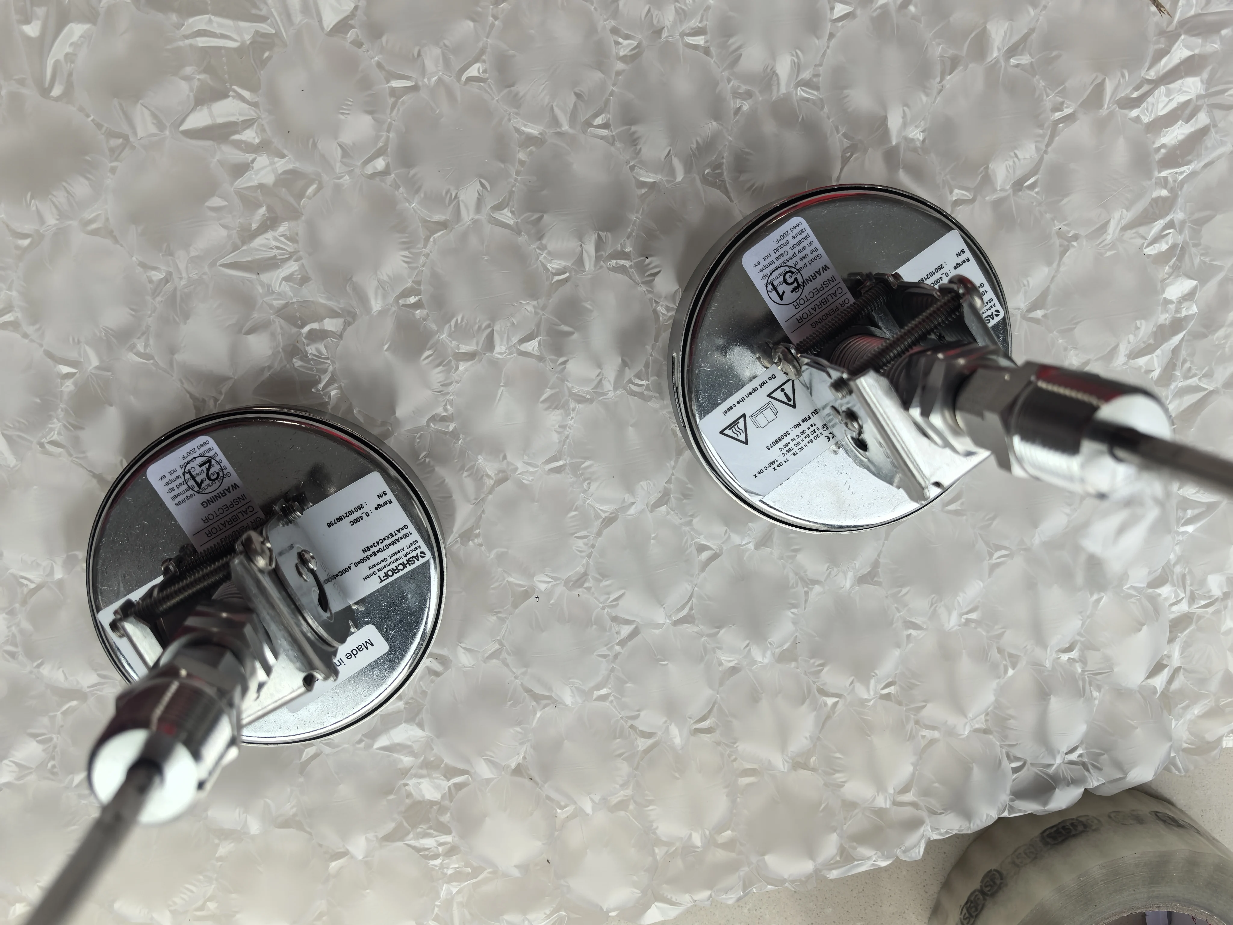 مقياس حرارة صناعي من سلسلة ثنائية المعدن عالي الجودة لمستشعر درجة حرارة Aschroft لزيت المحولات WIKA