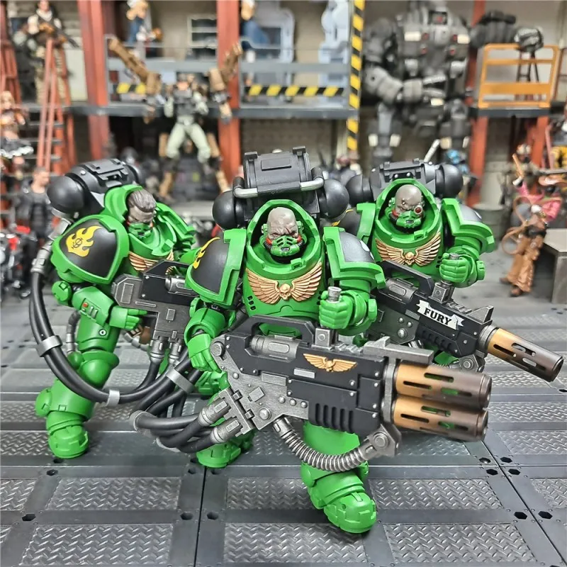 JOYTOY salamandre Intercessors sergent Tsek'gan frère Haecule Eradicators frère Xavak 1/18 figurine Warhammer 40K jouet