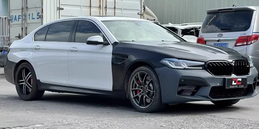 ل 5 سلسلة F10 2010-2017 طقم هيكل السيارة أجزاء الأداء تحديث سباق M5 G30 نمط المصد الأمامي المصد الخلفي الجانب تنورة-جديد