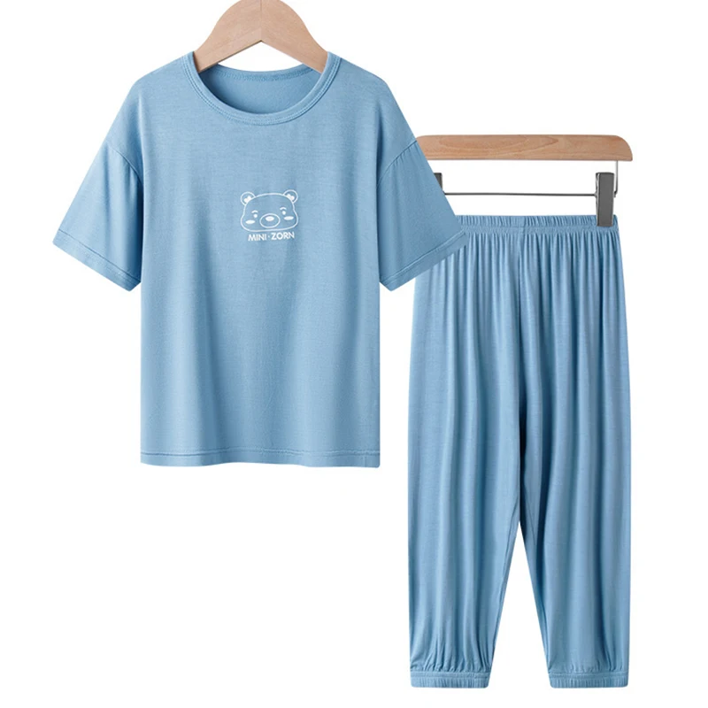 

Baby Summer Outfits Toddler Boys Girls Clothes Casual Cartoon Cute Soft Tops+Pants Children Set Kids Tracksuit BC2290