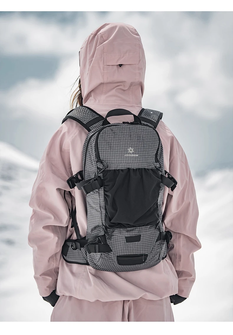 John Snow Ski-Touren-Rucksack für Herren und Damen, leichter Tagesrucksack zum Snowboarden, Rückenland, Skifahren, Wandern und Bergsteigen – Detail 16