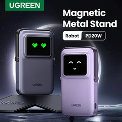 UGREEN Uno 보조배터리 마그네틱 휴대용 무선 고속 충전 보조베터리, 아이폰 16, 15, 프로, 맥스, 16pro 용, 5000mAh, 20W