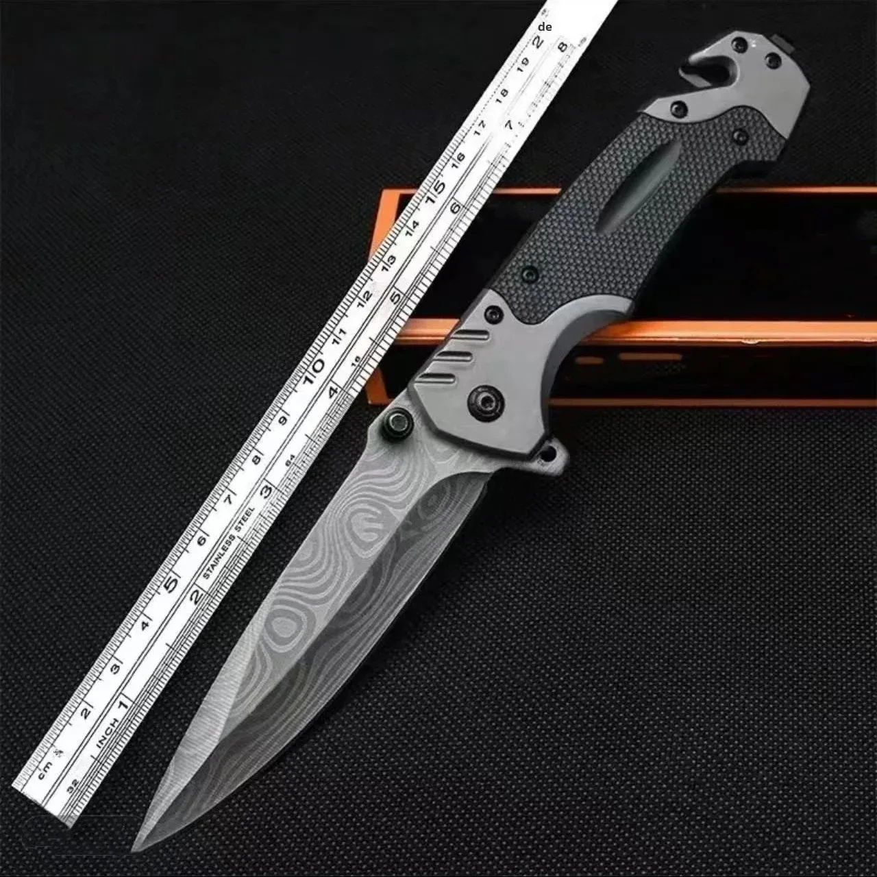 Cuchillo de supervivencia afilado práctico, cuchillo plegable multifuncional para acampar al aire libre, senderismo, cuchillo de supervivencia en la naturaleza, cuchillo de pesca
