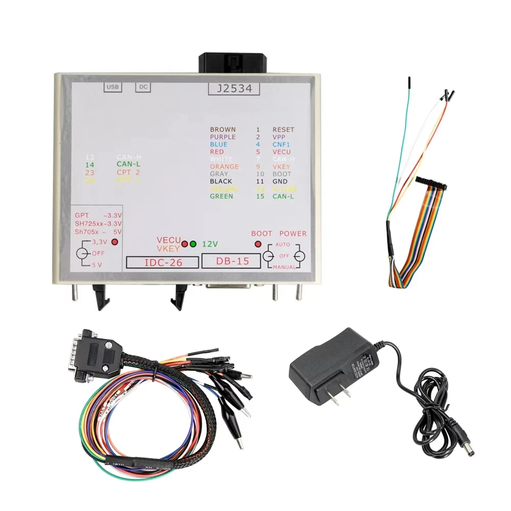 Immagine 7: Programmatore ECU Power Box JTAG PowerBox per PCM Flash tramite J2534 Funziona con Connettori Power Box Openport 2.0 Adattatori completi