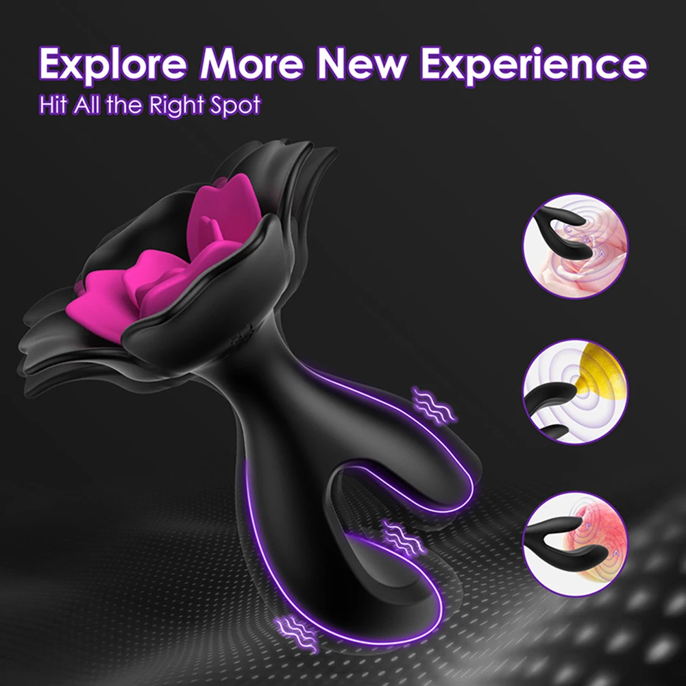 Rechargeable Vibrating Butt Plugs 10 Modes Adjustable G Spot Vibrators For Women